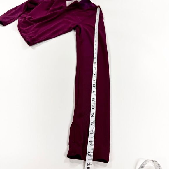 Gymshark purple sweat seamless cinch waist crop top long sleeve shirt S - Picture 9 of 10